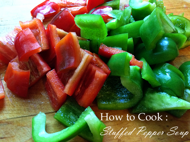 Stuffed Pepper Soup ~ Sugar Creek Farm